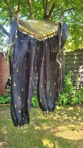 Bauchtanz hose schwarz - bauchtanz, hose,